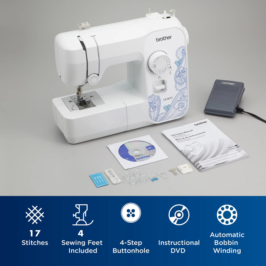 Portable Full-Size 17-Stitch Sewing Machine F543