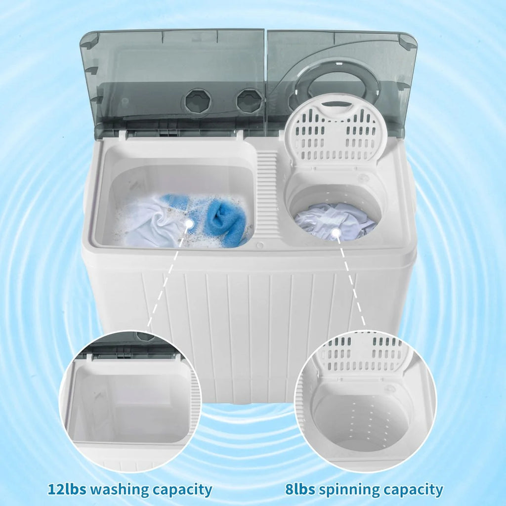 Portable 26lbs Washing Machine with Drain Pump D204208