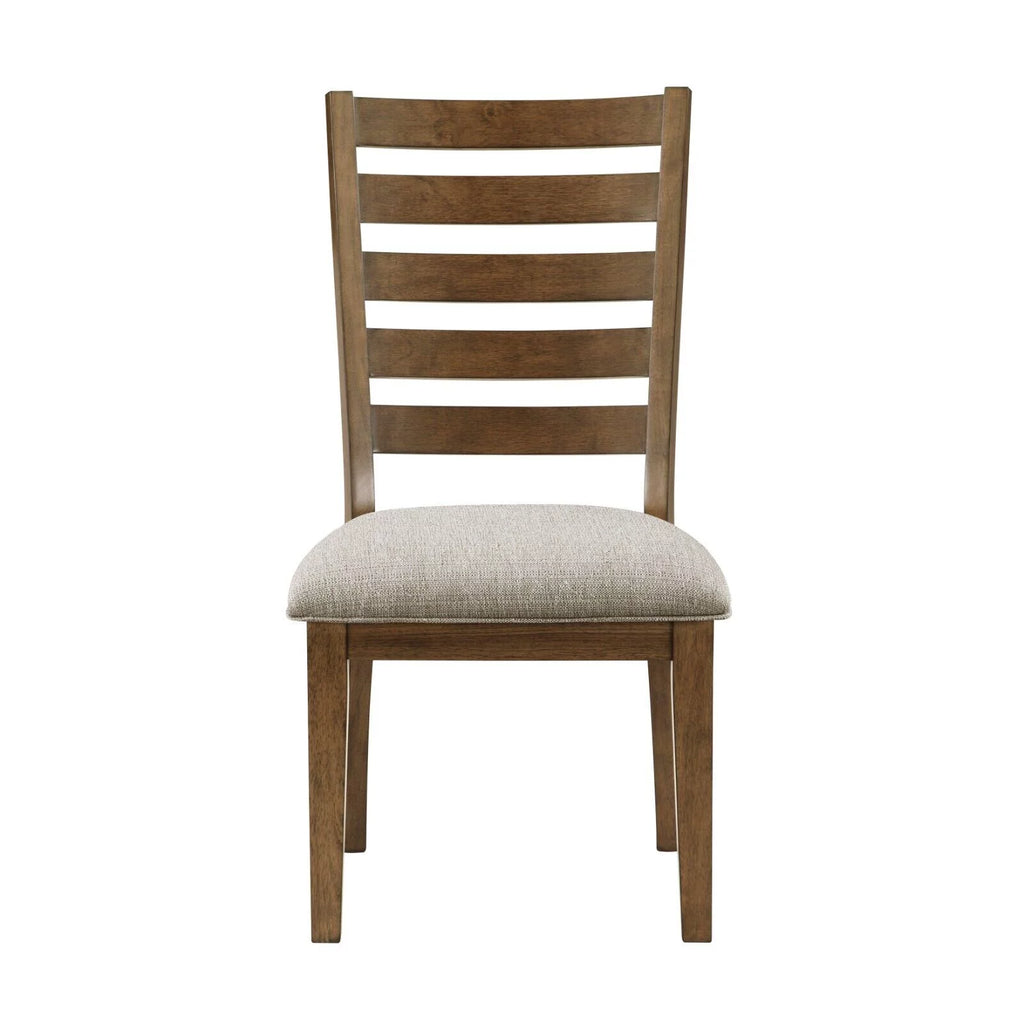 5pc Wooden Dining Table Set with Fabric Upholstered Chairs H570