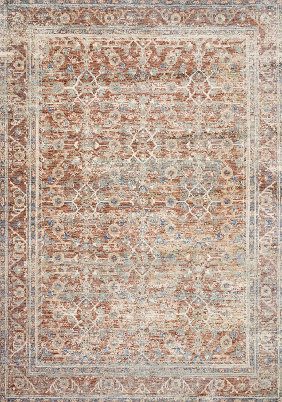 7'10 x 10' Terracotta Rug I95038