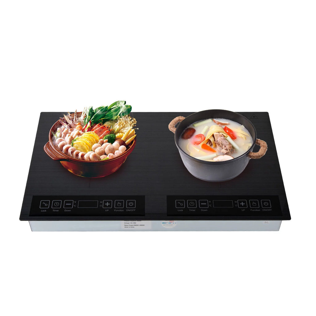 Black 2 Burner Electric Induction Cooktop I12175
