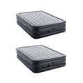Queen Air Mattress with Built-in Electric Pump Gray 2 Pack H552