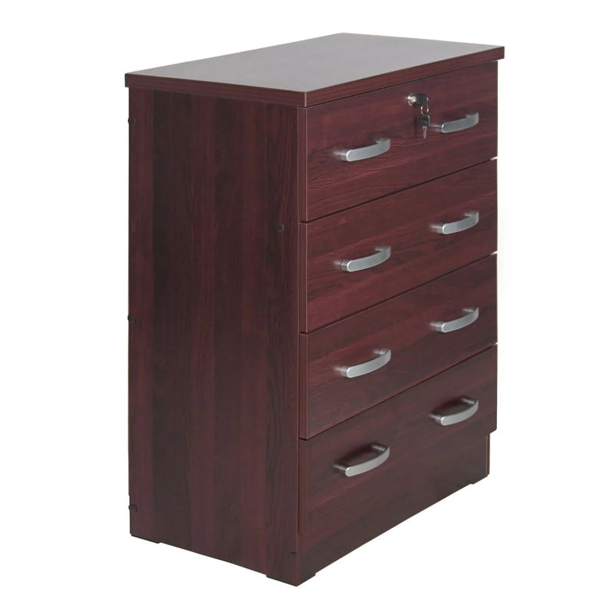 3-Piece Twin Bed 4-Drawer Dresser and Nightstand Set P2647