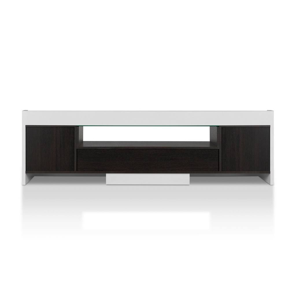 Espresso and White Multi-Storage TV Cabinet P4422