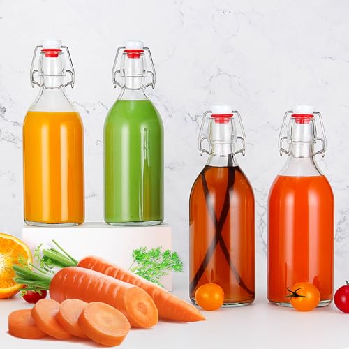16 oz Glass Swing Top Bottles 6 Pack E975