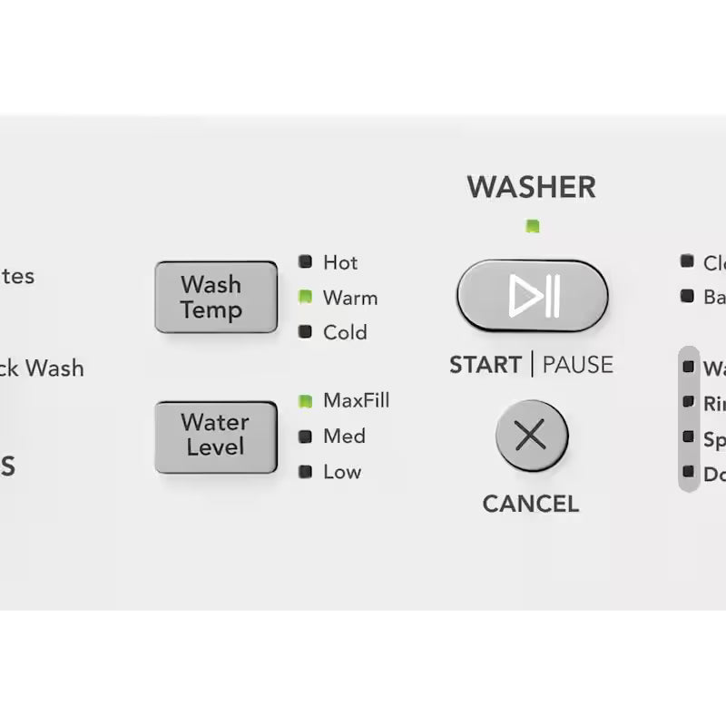 White Washer and Electric Dryer Combo with Quick Wash & Dry Cycle J895425