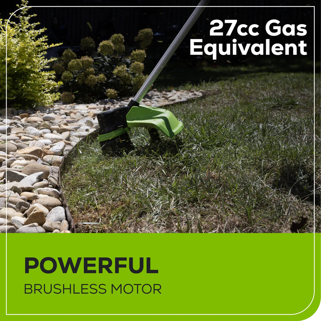 60V 16 String Trimmer & 630 CFM 170 MPH Blower Combo Kit with 2.5Ah Battery & 3 Amp Charger T5015