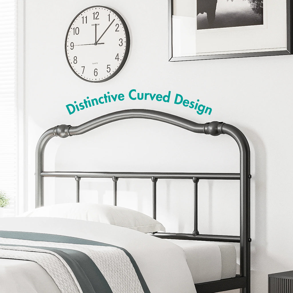 Queen Platform Bed Frame with Headboard and Footboard H7113
