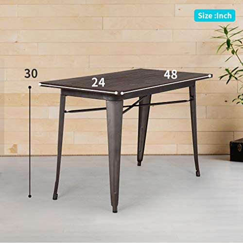 Metal Outdoor Dining Table 31 x 31 Inches D129