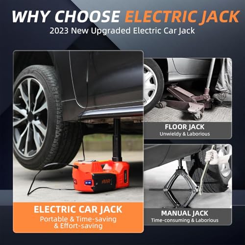 Electric Car Jack with Tire Inflator 12V Hydraulic Floor Jack K7472