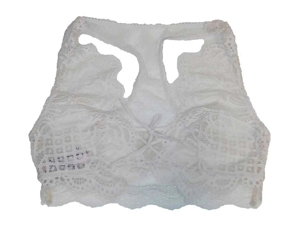 Racerback Lace Unlined Bralette W7062