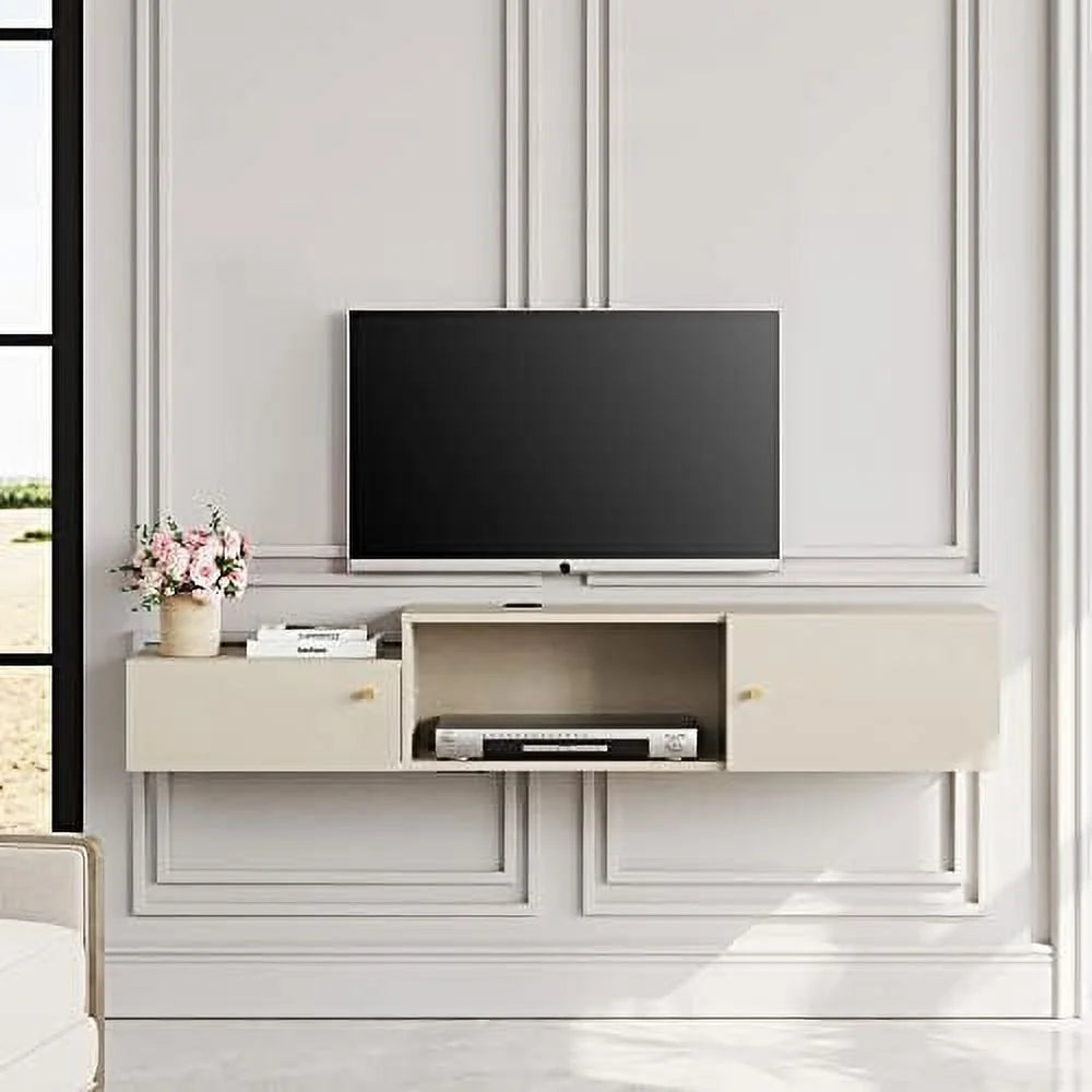 70'' Floating TV Stand with Charging Station J91568
