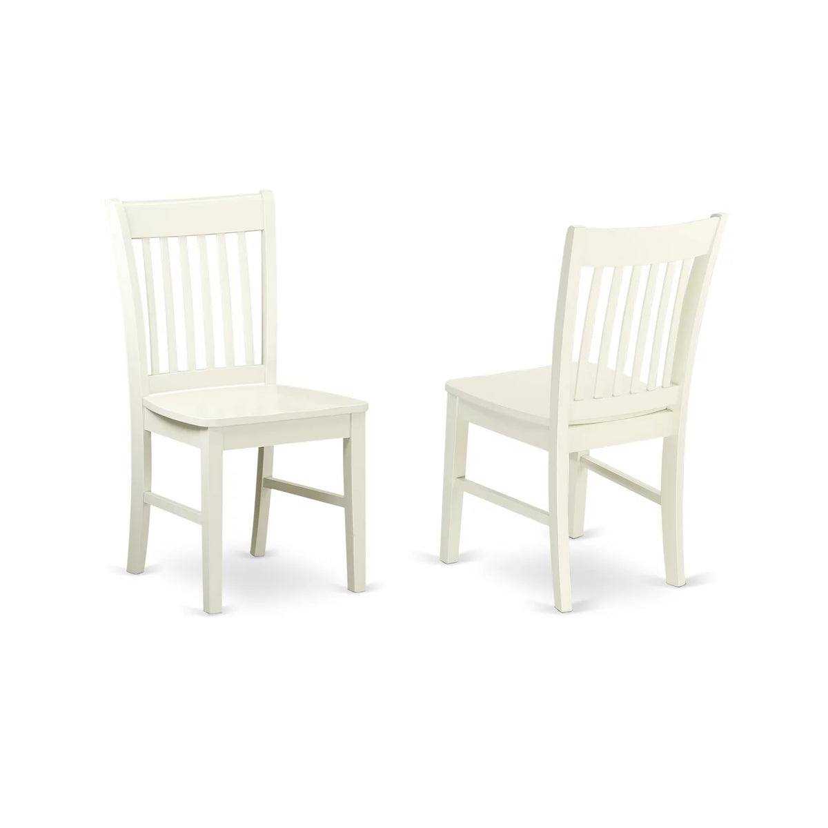 6 Piece White Wood Dining Table Set with Bench K46714