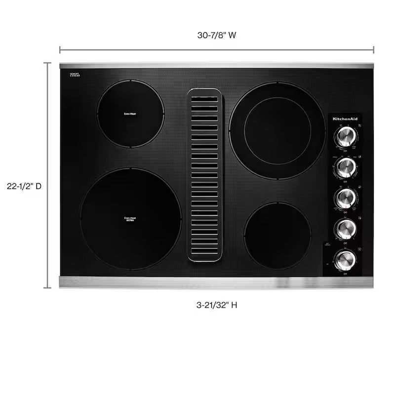 Electric Downdraft Cooktop with 4 Elements V178223