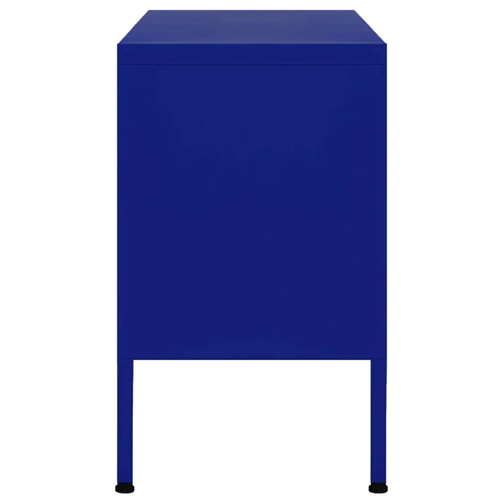 Navy Blue Steel TV Stand R4174