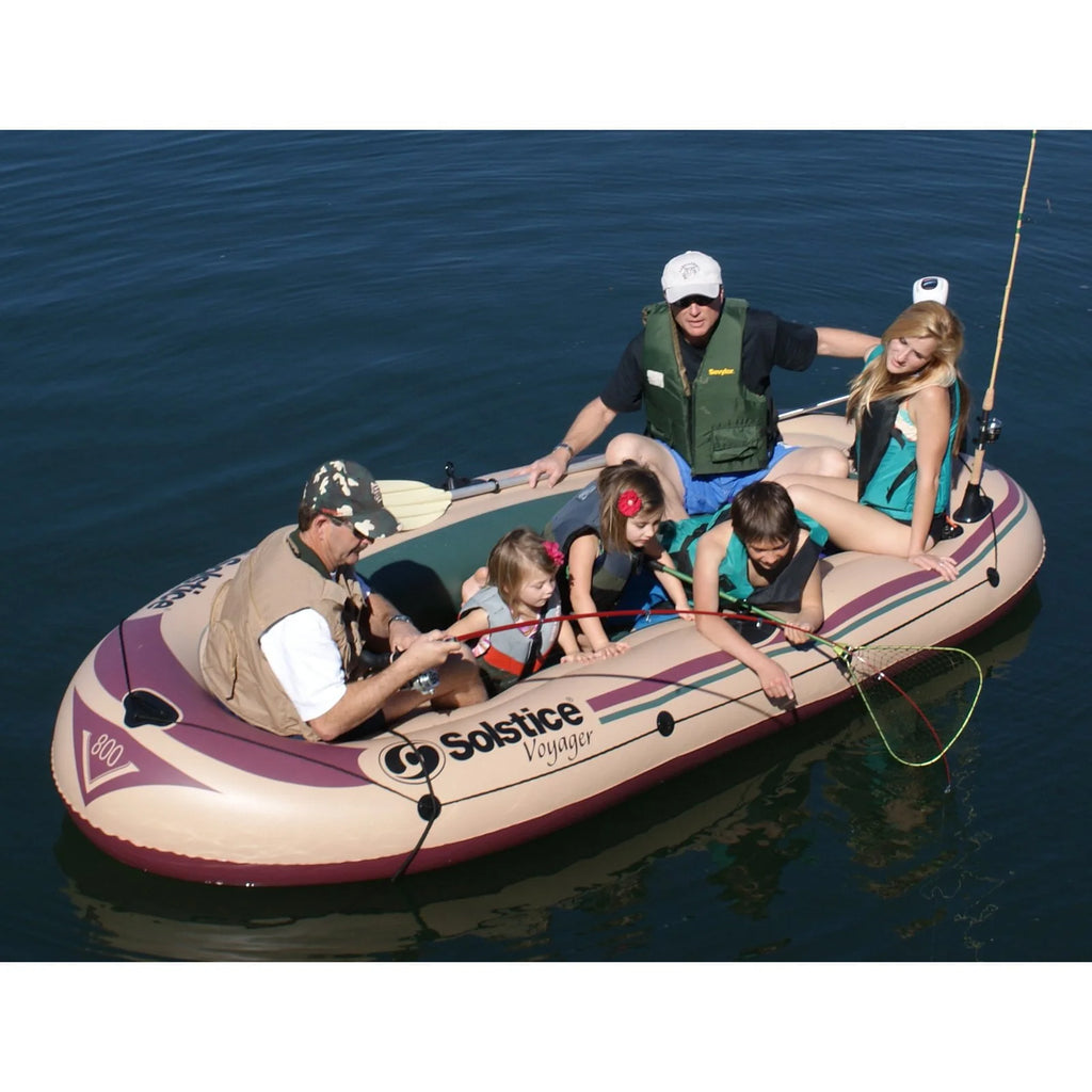 6-Person Inflatable Fishing Boat with Rod Holder T148