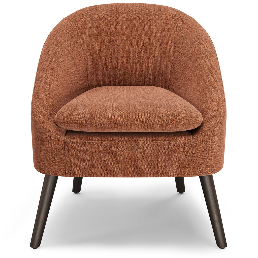 Rust Fabric Accent Chair W627
