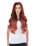 240g 24x22 Vibrant Red Hair Extensions B307301