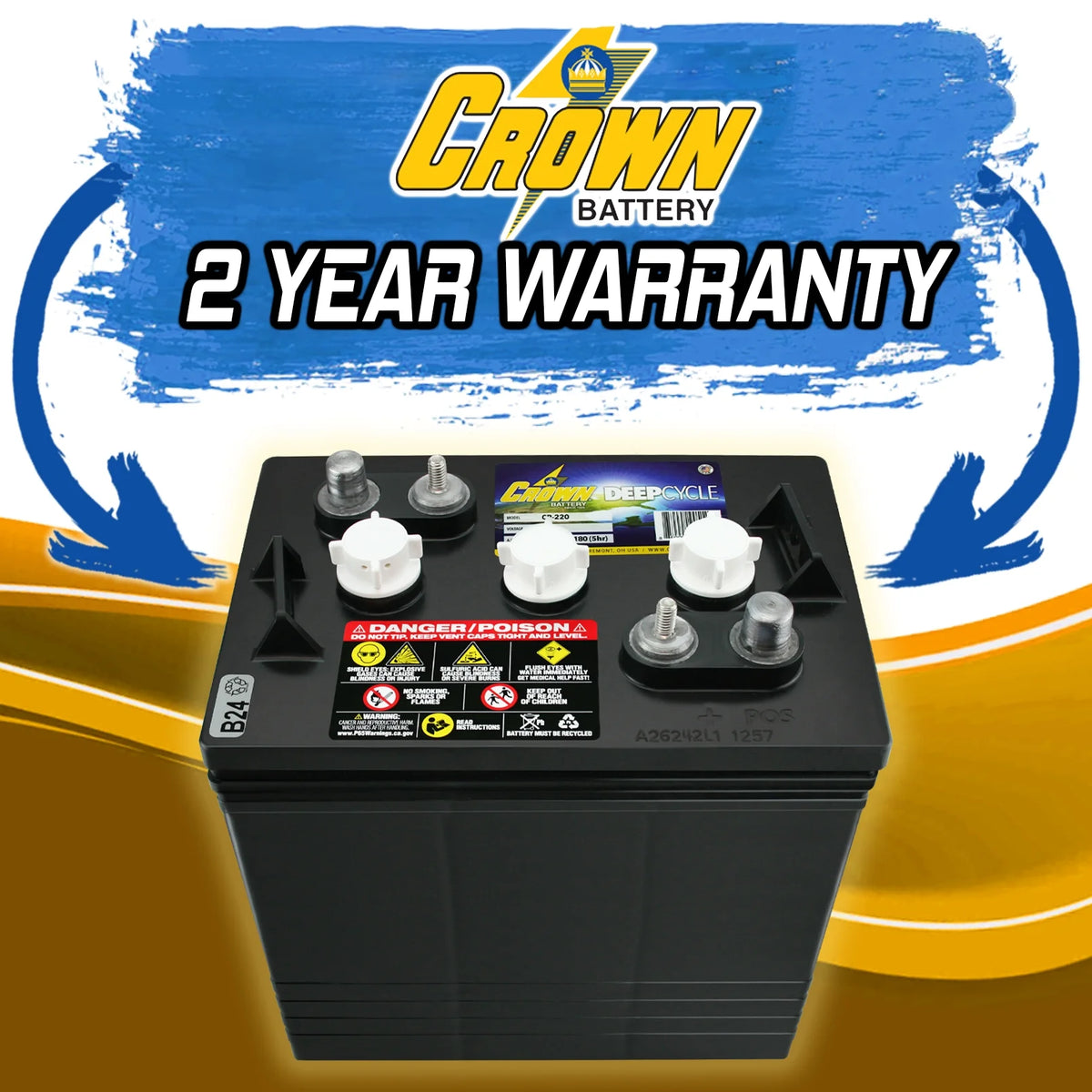 6V 240AH Deep Cycle Battery N18747