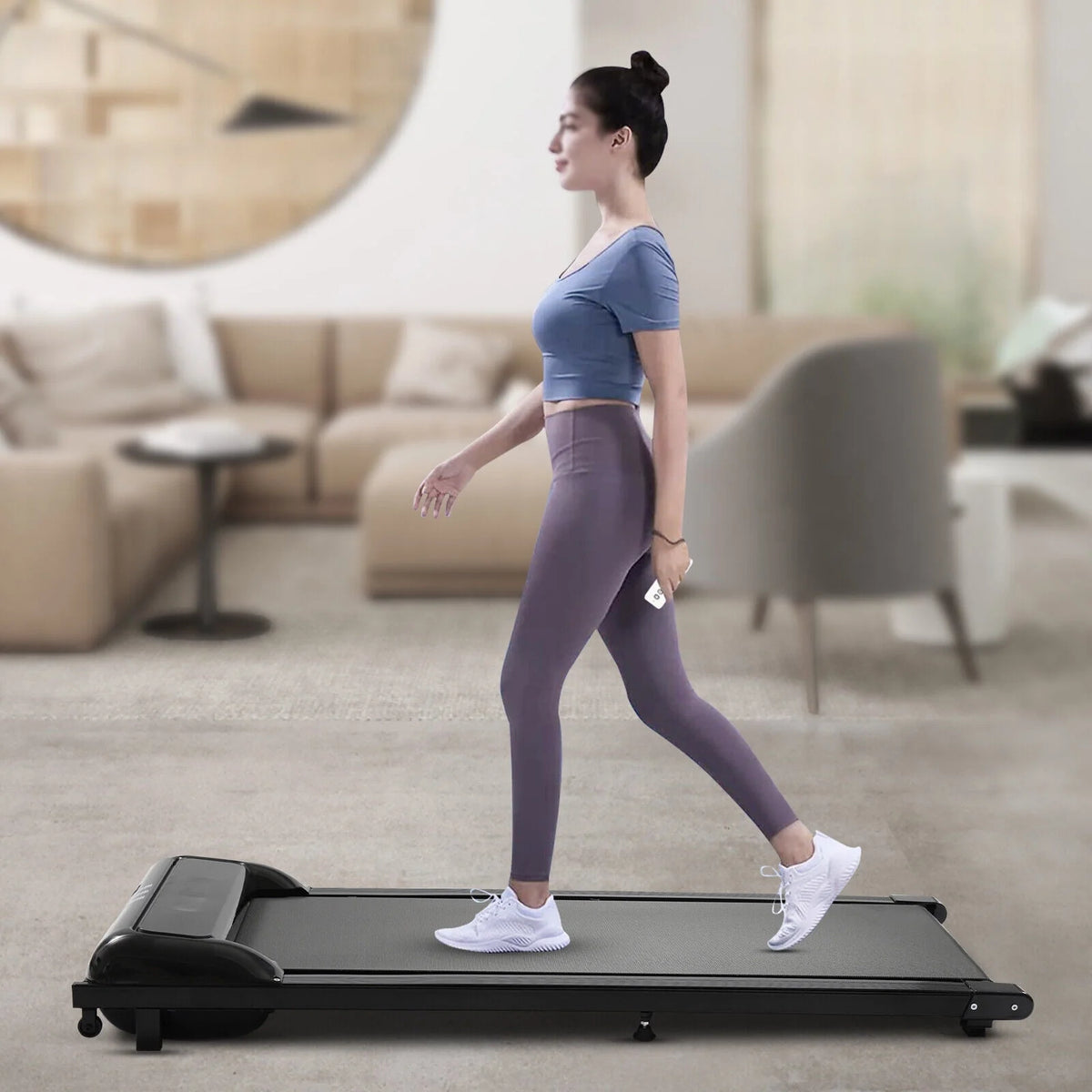 2.25HP 2 in 1 Under Desk Electric Treadmill B1829