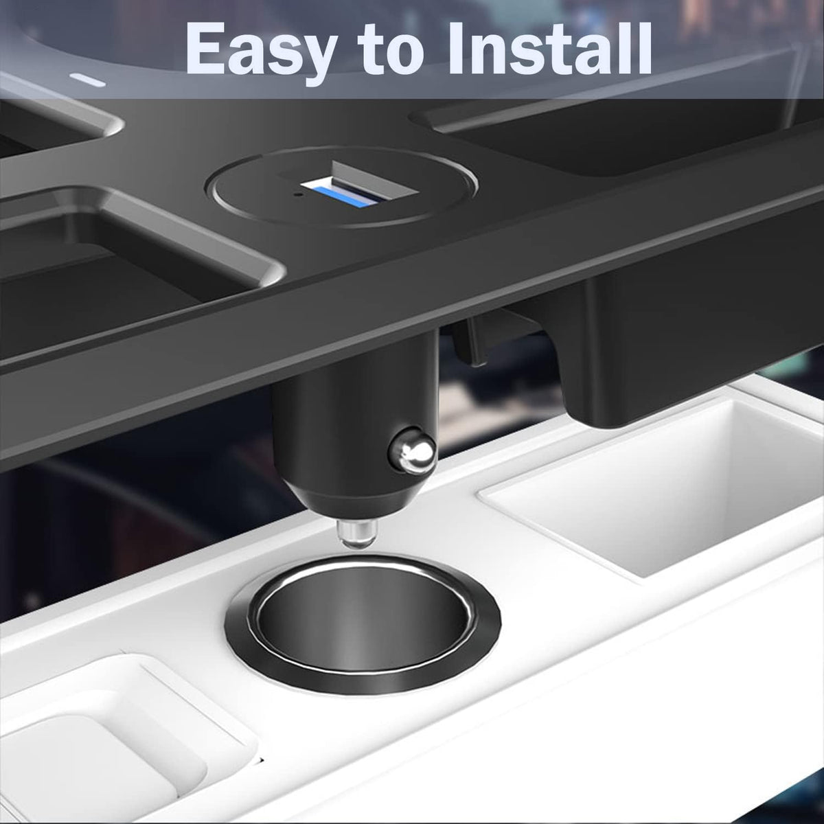 Wireless Charging Pad Center Console Organizer K1409