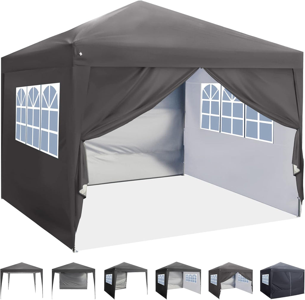 10'x10' Pop Up Canopy with Sidewalls, Royal Blue C487