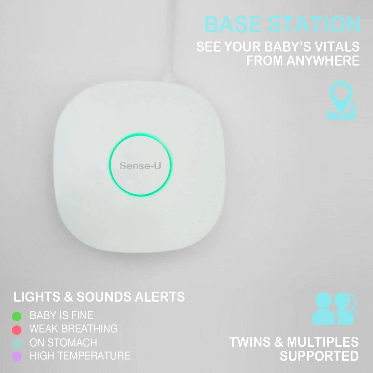 Video Breathing Baby Monitor with 1080p HD Camera Y849
