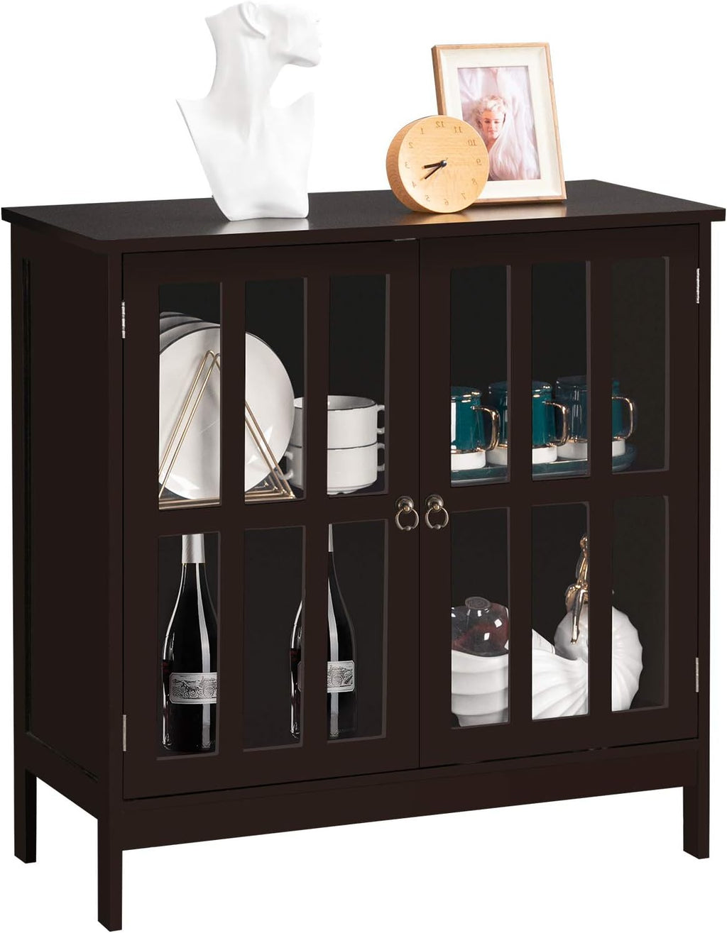 White Buffet Cabinet with Storage K408621