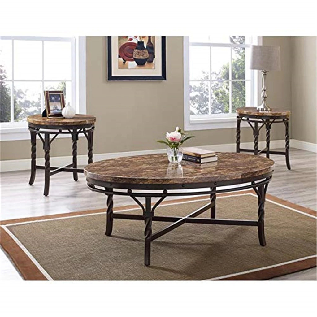Copper Occasional Table Set Z92044