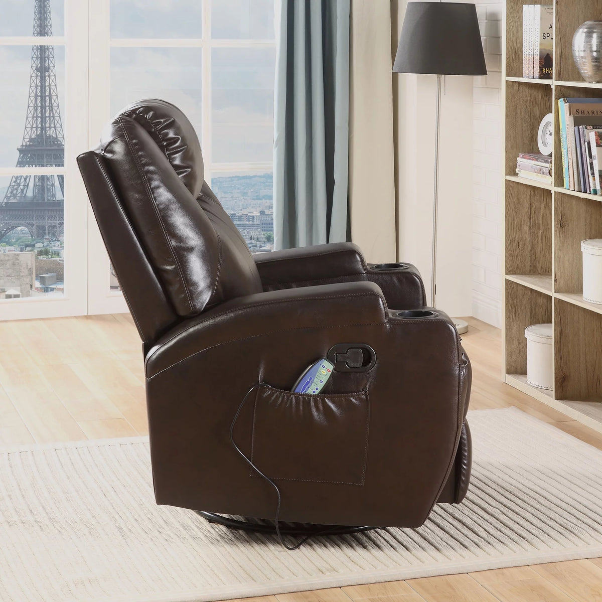 Brown Swivel Rocker Recliner K813072