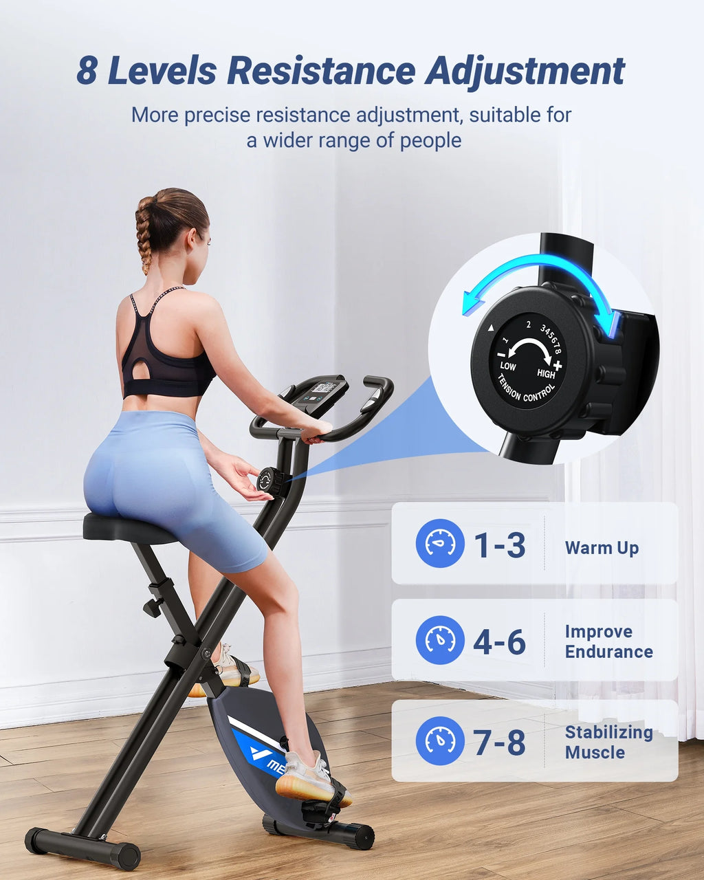 Stationary Exercise Bike Magnetic Bluetooth T137