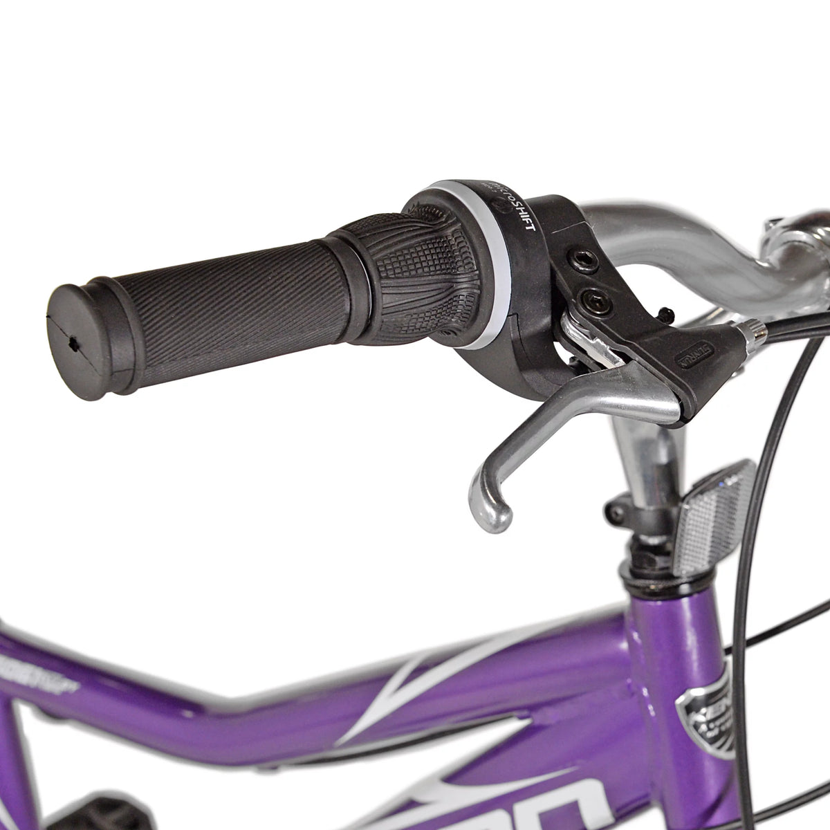 26 In. Purple Full Suspension Hybrid Bike E4329