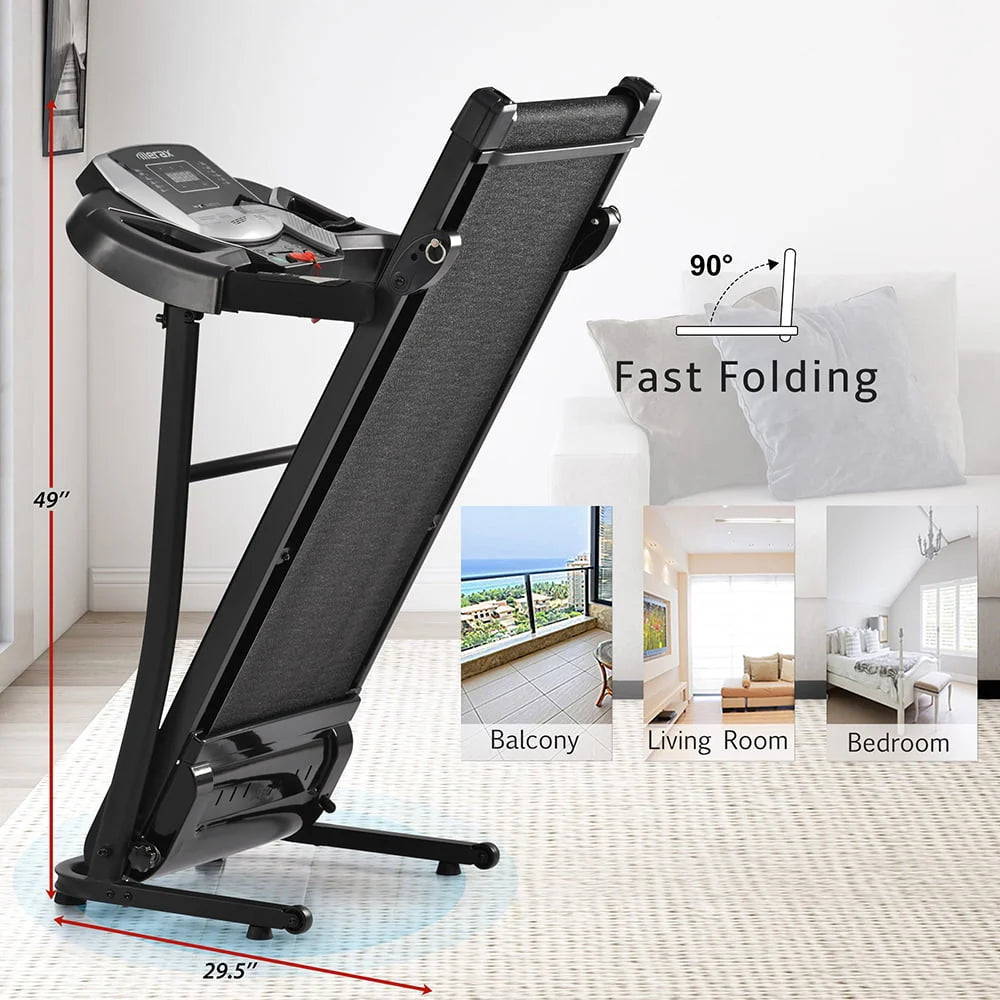 Compact Electric Folding 2.5HP Treadmill with Incline E907489