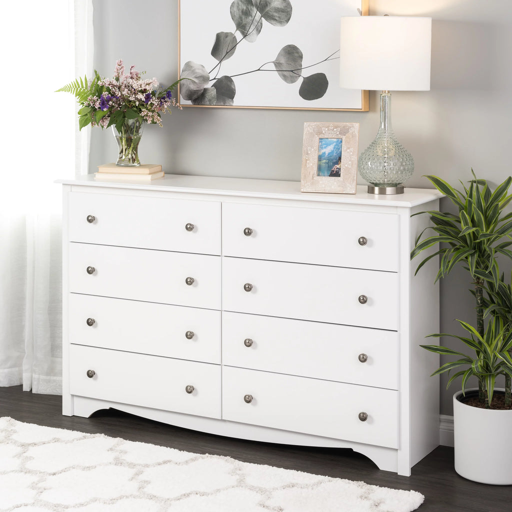Black 8 Drawer Dresser V570