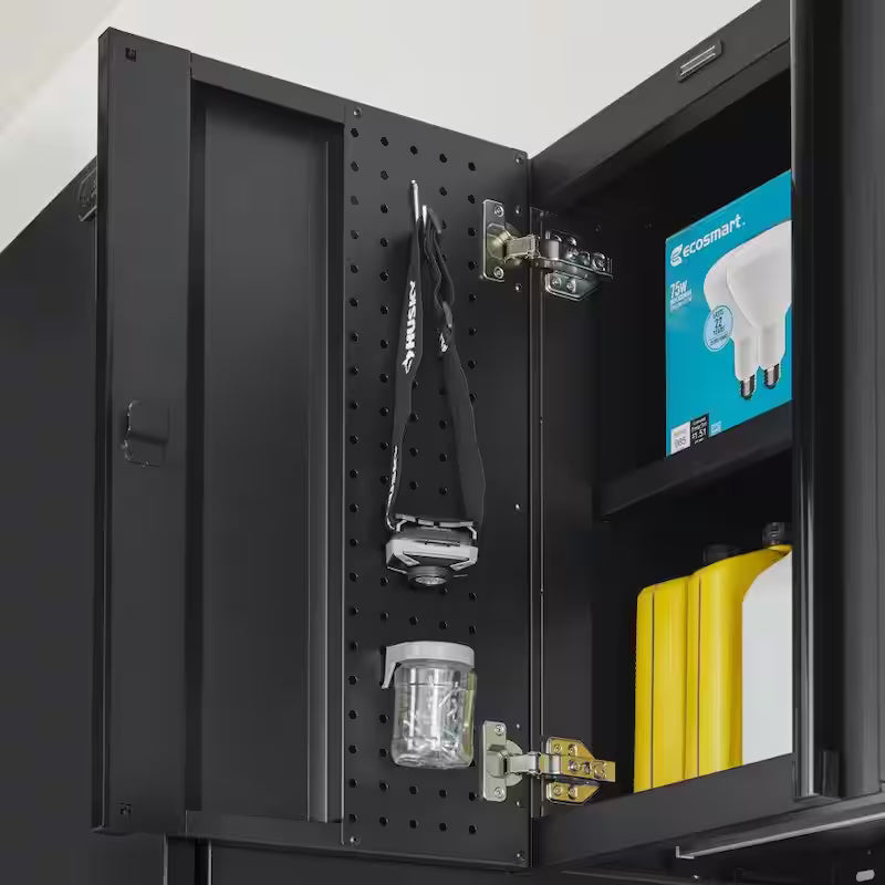 7-Piece Heavy Duty Welded Steel Garage Storage System in Black I53687