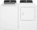 Side-by-Side Washer & Dryer Set with Top Load Washer and Electric Dryer in White I14612