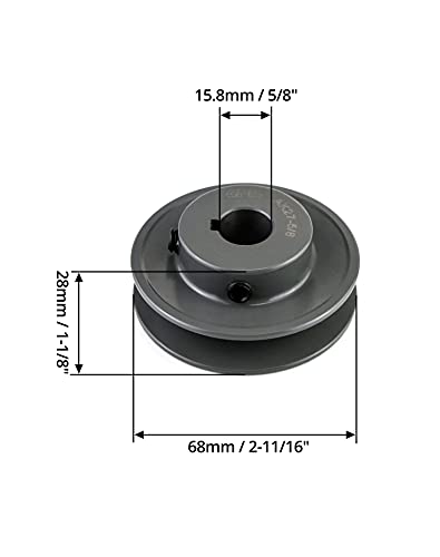 4.25"OD 5/8" Bore Double Groove V-Belt Sheave W14372