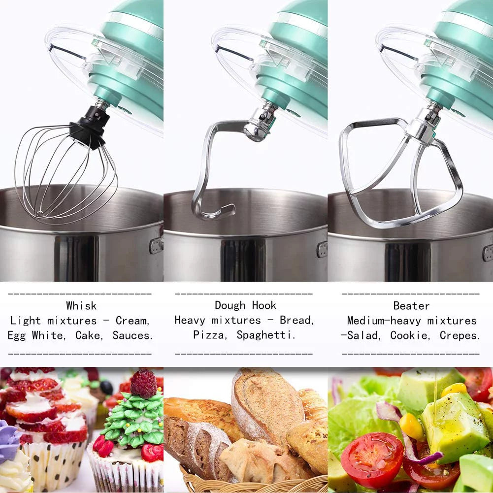 6.5-QT 660W 6-Speed Tilt-Head Electric Stand Mixer, Blue K61477