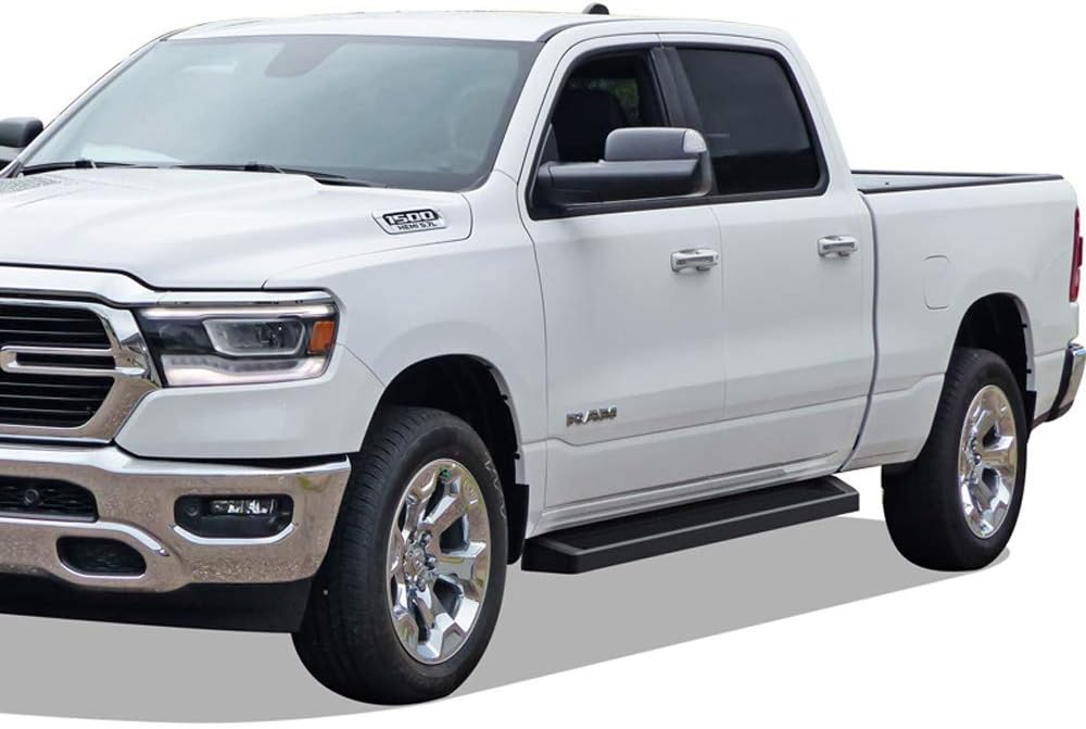 Black 6in Running Boards V7304