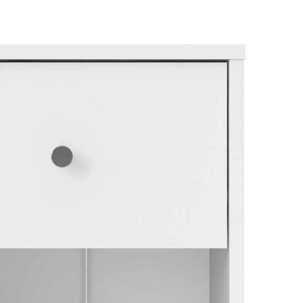 White 1 Drawer Nightstand H56781