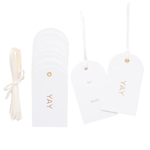 Christmas Gift Tags Set of 25 with Satin Ribbon V6768