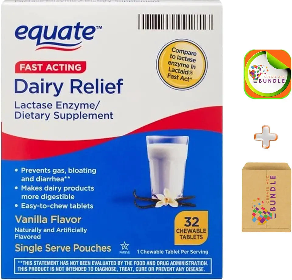 Vanilla Flavor Lactase Enzyme Chewables 32 Count S518914