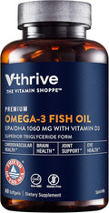 Omega-3 Fish Oil with Vitamin D3 60 Softgels R472445