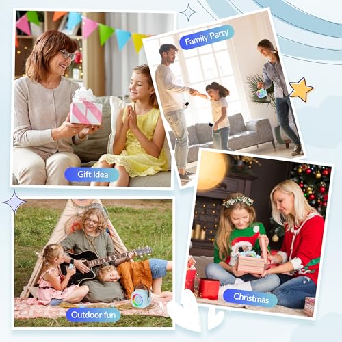 Portable Bluetooth Karaoke Speaker with 2 Wireless Microphones and Party Lights S90280
