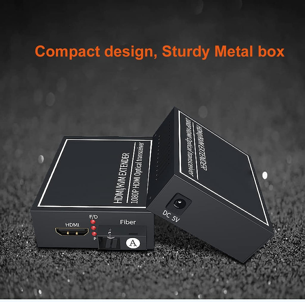 HDMI Extender Over Fiber Optic Cable up to 20Km, 1080P, 1 Transmitter and 1 Receiver X316