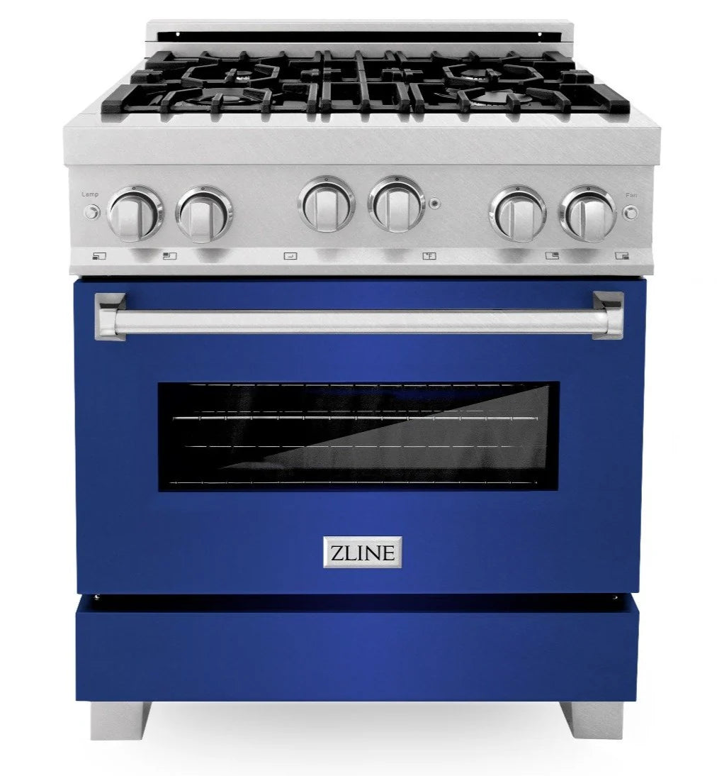30 in. Gas Range with Blue Matte Door F872818