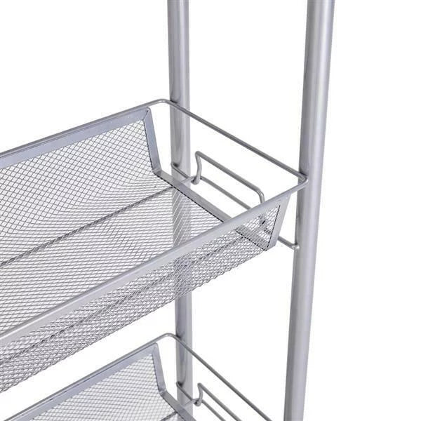 4 Tier Slim Rolling Storage Cart L658345