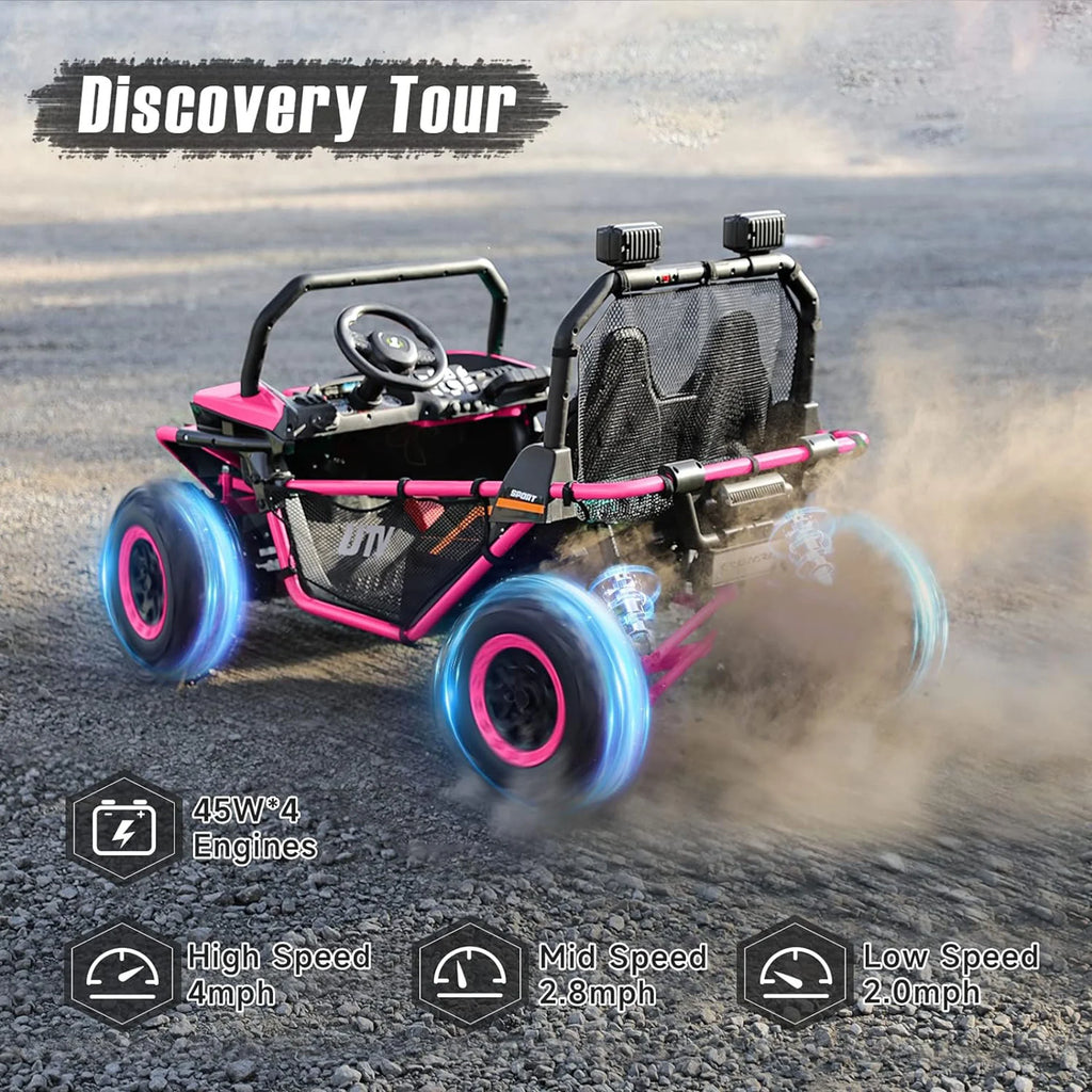 Blue 2 Seater 4WD Ride on Truck A629