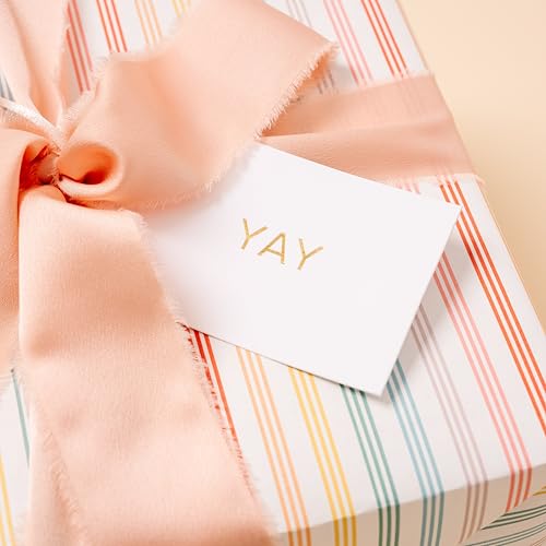 Christmas Gift Tags Set of 25 with Satin Ribbon V6768
