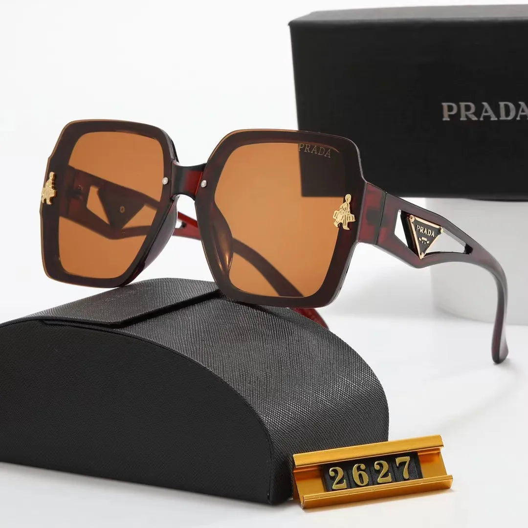 Polarized Triangular Hollow Temple Sunglasses S7387